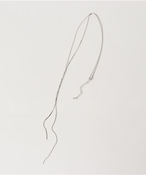 22 OCTOBRE（ヴァンドゥ－オクトーブル）の「スネークチェーンネックレス（ネックレス・レディース・シルバー/ゴールド・FREE）」の8枚目の写真