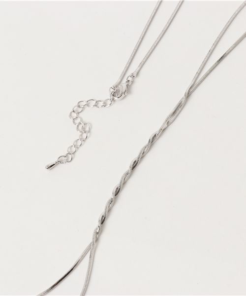 22 OCTOBRE（ヴァンドゥ－オクトーブル）の「スネークチェーンネックレス（ネックレス・レディース・シルバー/ゴールド・FREE）」の6枚目の写真