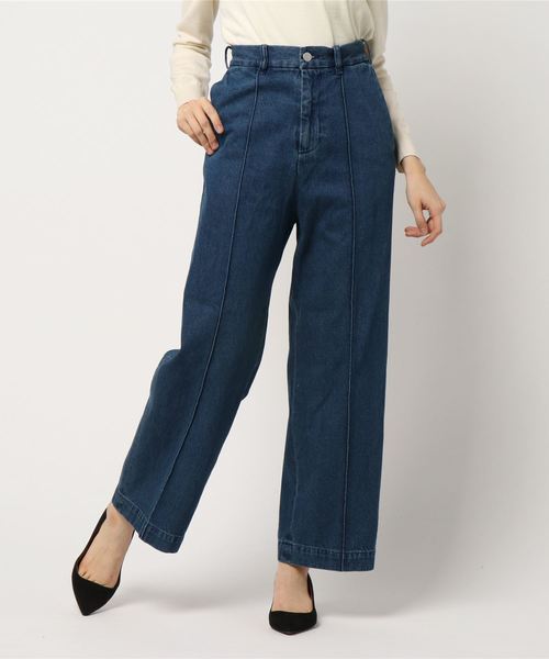 JOURNAL STANDARD relume（ジャーナルスタンダード　レリューム）の「ピンタックワイドデニム#（デニムパンツ・レディース・ブルー/ブルー系その他・40/38/36）」の12枚目の写真