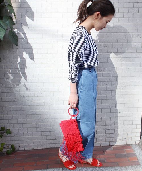 JOURNAL STANDARD relume（ジャーナルスタンダード　レリューム）の「ピンタックワイドデニム#（デニムパンツ・レディース・ブルー/ブルー系その他・40/38/36）」の19枚目の写真