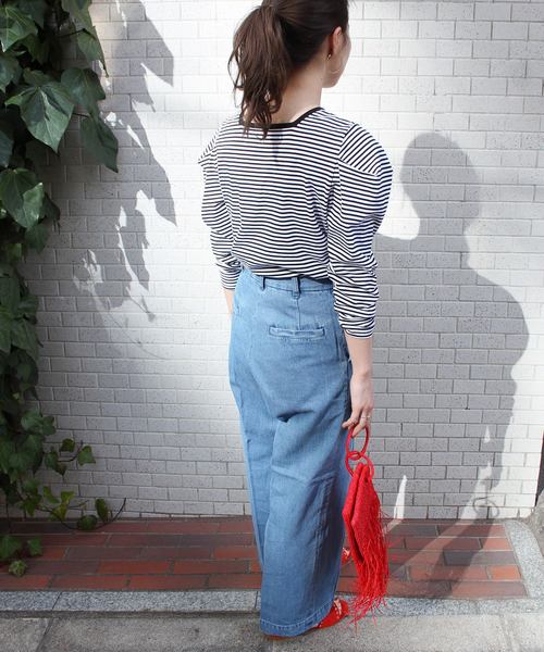 JOURNAL STANDARD relume（ジャーナルスタンダード　レリューム）の「ピンタックワイドデニム#（デニムパンツ・レディース・ブルー/ブルー系その他・40/38/36）」の6枚目の写真