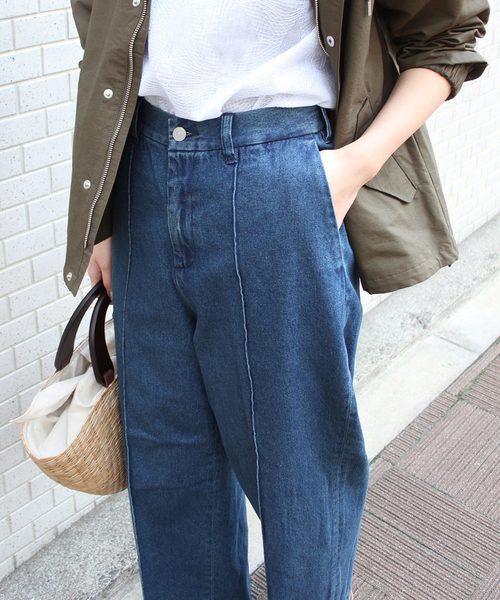 JOURNAL STANDARD relume（ジャーナルスタンダード　レリューム）の「ピンタックワイドデニム#（デニムパンツ・レディース・ブルー/ブルー系その他・40/38/36）」の13枚目の写真