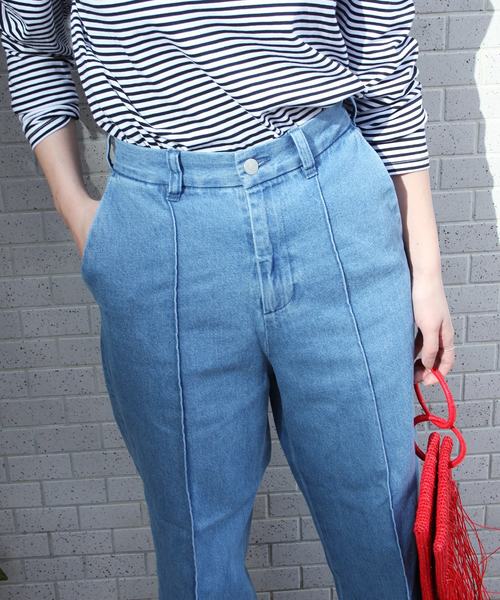 JOURNAL STANDARD relume（ジャーナルスタンダード　レリューム）の「ピンタックワイドデニム#（デニムパンツ・レディース・ブルー/ブルー系その他・40/38/36）」の18枚目の写真