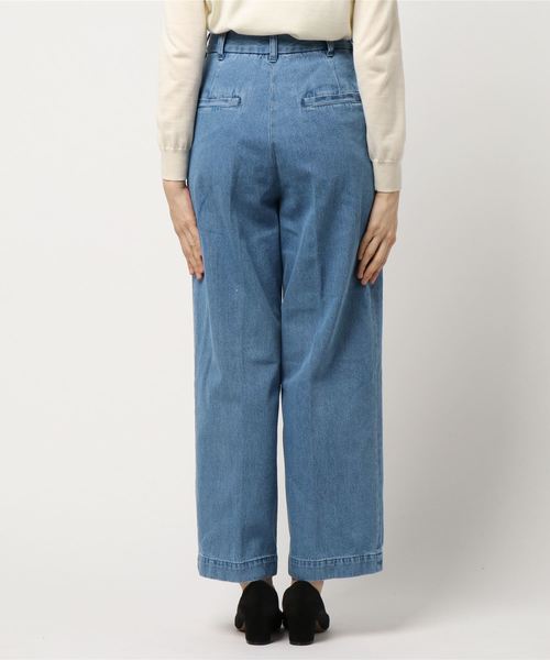 JOURNAL STANDARD relume（ジャーナルスタンダード　レリューム）の「ピンタックワイドデニム#（デニムパンツ・レディース・ブルー/ブルー系その他・40/38/36）」の3枚目の写真