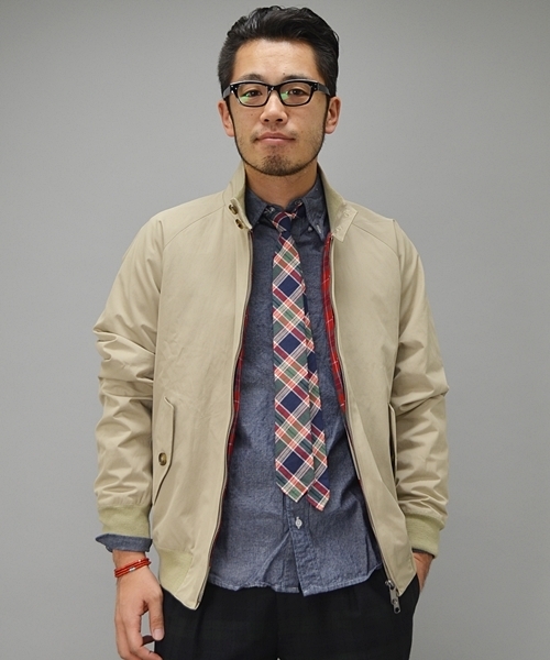 SHIPS（シップス）の「BARACUTA: G-9■（ブルゾン・メンズ・ネイビー/ベージュ/ブラック/ダークブルー/レッド/ライトグレー/ワイン/グリーン/ブルー/ライトグリーン/イエロー・38/40/36）」の4枚目の写真