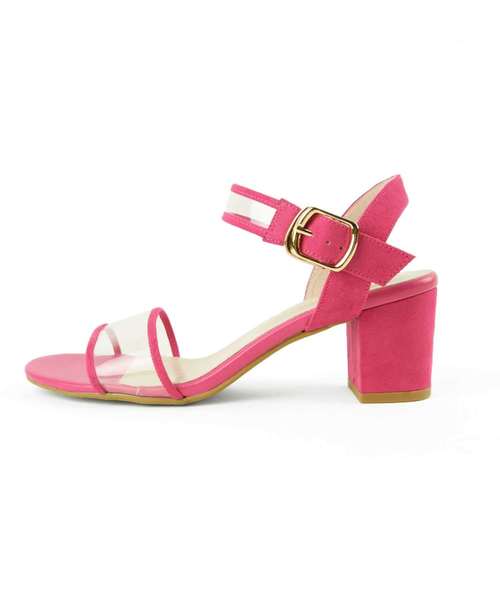 ORiental TRaffic(オリエンタルトラフィック)の「春夏★クリアヒールサンダル★8224(サンダル・レディース・イエロー/ピンク/ブラック・LL/M/L/S)」の5枚目の写真