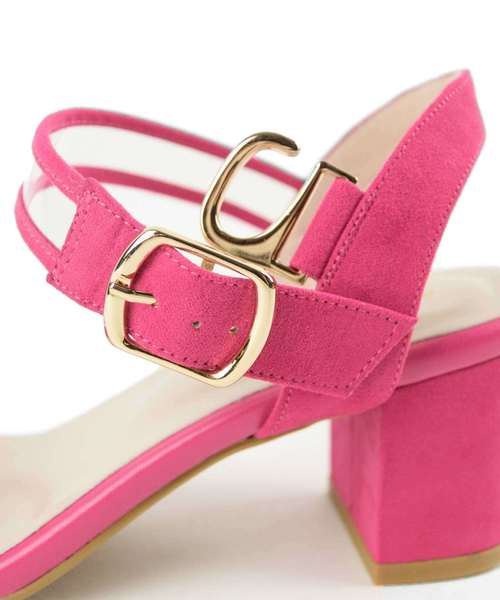 ORiental TRaffic(オリエンタルトラフィック)の「春夏★クリアヒールサンダル★8224(サンダル・レディース・イエロー/ピンク/ブラック・LL/M/L/S)」の8枚目の写真