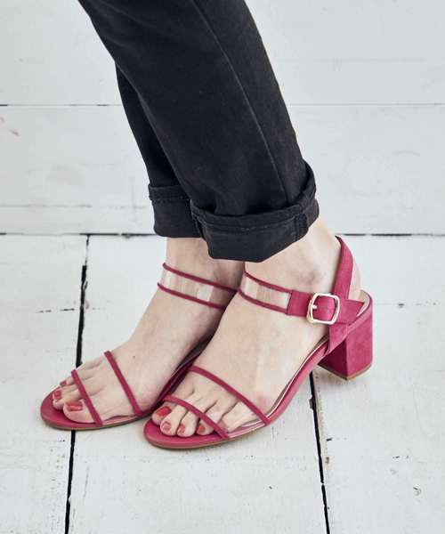 ORiental TRaffic(オリエンタルトラフィック)の「春夏★クリアヒールサンダル★8224(サンダル・レディース・イエロー/ピンク/ブラック・LL/M/L/S)」の13枚目の写真