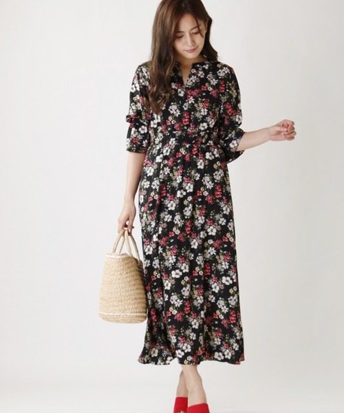 M Deux エムドゥ の 小花柄ロングワンピース ワンピース Wear