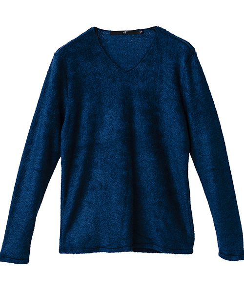 NO ID.（ノーアイディ）の「mlt2267-ビキューレラムパイルＶ－Ｎプルオーバー（Tシャツ/カットソー・メンズ・ライトグレー/ブラック/アイボリー/ワイン/ネイビー/ダークグレー・1/2/3）」の21枚目の写真