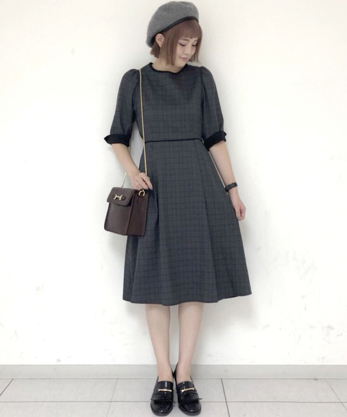 archives（アルシーヴ）の「型押しビット金具フラップショルダー（ショルダーバッグ・レディース・ブラック/ブラウン/モカ・MEDIUM）」の7枚目の写真