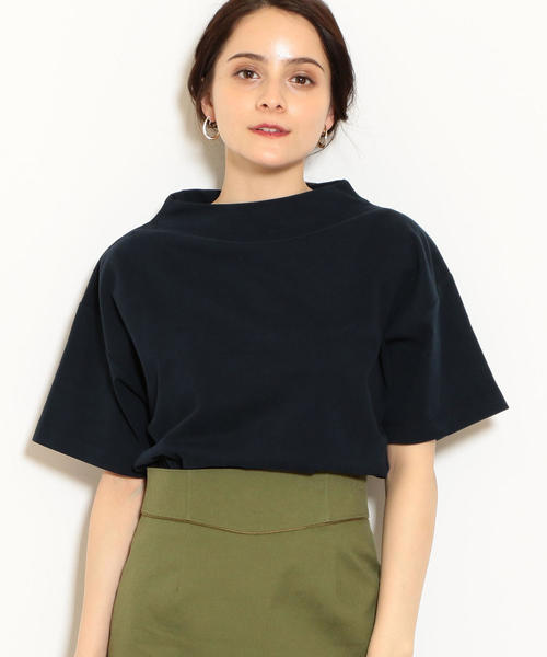 green label relaxing（グリーンレーベルリラクシング）の「NFC キモウテンジク ボトルネック カットソー（Tシャツ/カットソー・レディース・マスタード/ネイビー/その他1/グレー・FREE）」の3枚目の写真