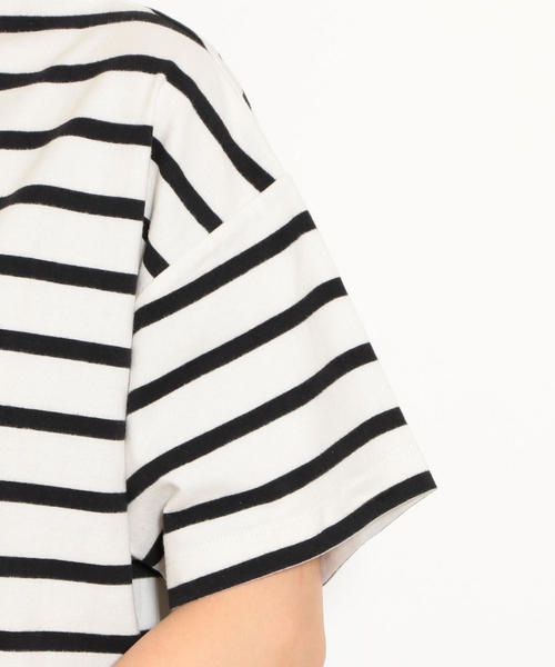 green label relaxing（グリーンレーベルリラクシング）の「NFC キモウテンジク ボトルネック カットソー（Tシャツ/カットソー・レディース・マスタード/ネイビー/その他1/グレー・FREE）」の7枚目の写真