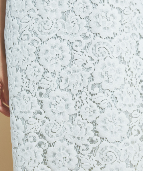 qualite(カリテ)の「フロッキーレースワンピース(ワンピース・レディース・オフホワイト/ダークオレンジ・38)」の11枚目の写真