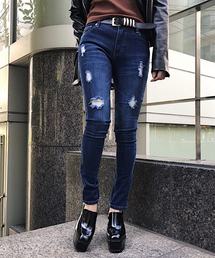 ENVYM | Ｂａｓｉｃ　ＣｒaｓｈスキニーＰＴ(デニムパンツ)