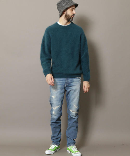 BEAUTY&YOUTH UNITED ARROWS（ビューティーアンドユースユナイテッドアローズ）の「BY ヘアリー  セーター ◆（ニット/セーター・メンズ・オリーブ/ベージュ/コバルトブルー/グレー/ブラック・SMALL/LARGE/X-LARGE/MEDIUM）」の7枚目の写真