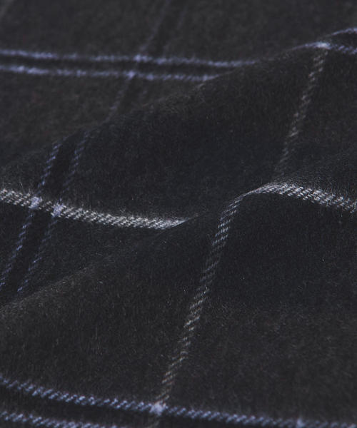 Johnstons of Elgin（ジョンストンズオブエルガン）の「【別注】＜JOHNSTONS(ジョンストンズ)＞ CA/W チェックストール50×190（ストール/ショール・メンズ・ダークグレー/コバルトブルー/ネイビー/グレー/ターコイズブルー・FREE）」の8枚目の写真