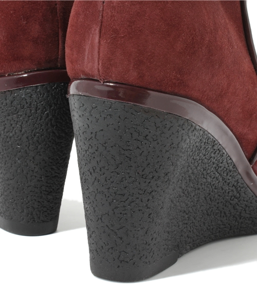 ROSE BUD（ローズバッド）の「(ROSE BUD)スエード ブーティ （ブーティ・レディース・ブラック/ボルドー・35/36/37/38/39）」の7枚目の写真