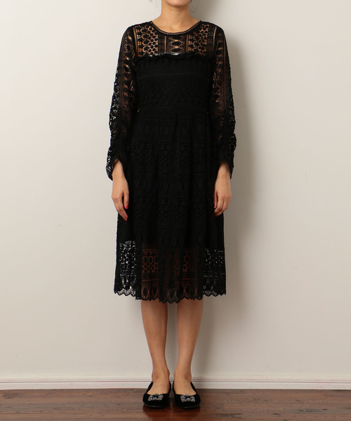 Deicy デイシー のファッション ワンピース ワンピース ドレス ケミカルレースフリルワンピース ワンピース セール 豪華で新しい即納の ワンピース