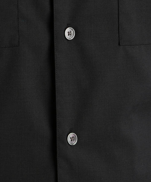 green label relaxing(グリーンレーベルリラクシング)の「CM T/Wトロ Wパッチ オープンカラー シャツ(シャツ/ブラウス・メンズ・ブラック/オリーブ/ネイビー・L/M/S)」の14枚目の写真