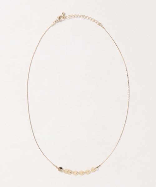 AMERICAN HOLIC（アメリカンホリック）の「ミニサ-クルプレートネックレス（ネックレス・レディース・シルバー/ゴールド・FREE）」の2枚目の写真