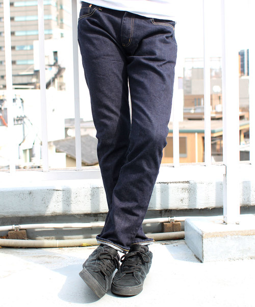 Denime(ドゥニーム)の「【MadeInJapan】スキニーテーパードストレッチセルビッチジーンズ(デニムパンツ・メンズ・インディゴブルー・32inch/34inch/36inch/30 inch)」の17枚目の写真