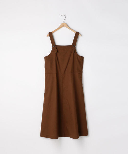 coen（コーエン）の「綿麻ジャンパースカート（ワンピース・レディース・ブラウン/ブラック・FREE）」の16枚目の写真