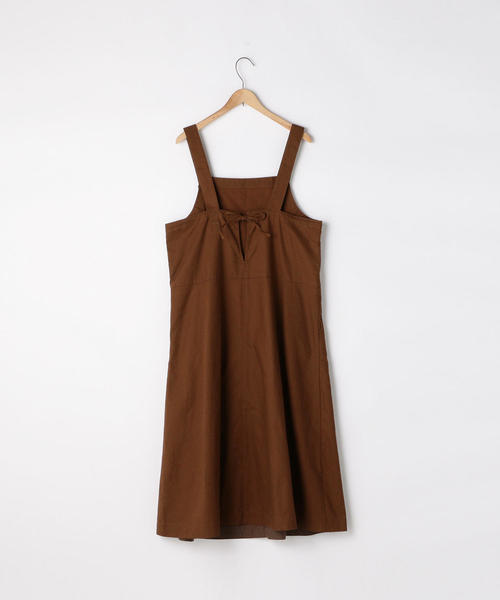 coen（コーエン）の「綿麻ジャンパースカート（ワンピース・レディース・ブラウン/ブラック・FREE）」の17枚目の写真
