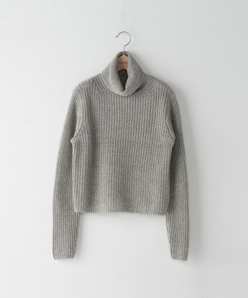 BEAUTY&YOUTH UNITED ARROWS(ビューティーアンドユースユナイテッドアローズ)の「<steven alan> COTTON LILY TURTLENECK/ニット ◆(ニット/セーター・レディース・グレー/レッド/ケリー・フリー)」の2枚目の写真