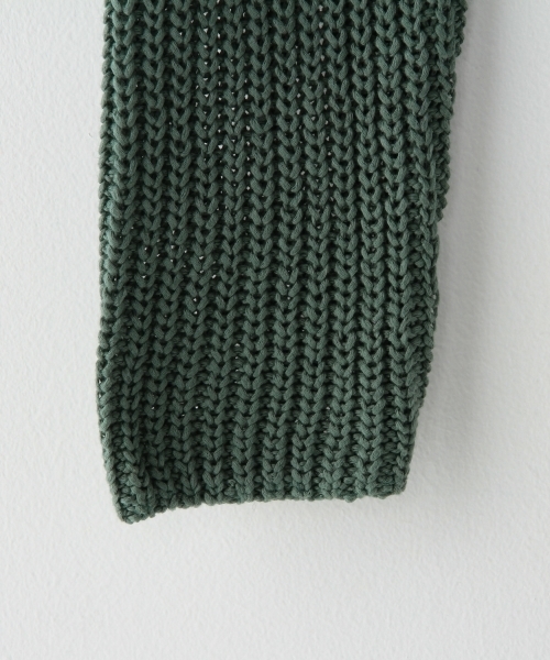 BEAUTY&YOUTH UNITED ARROWS(ビューティーアンドユースユナイテッドアローズ)の「<steven alan> COTTON LILY TURTLENECK/ニット ◆(ニット/セーター・レディース・グレー/レッド/ケリー・フリー)」の6枚目の写真