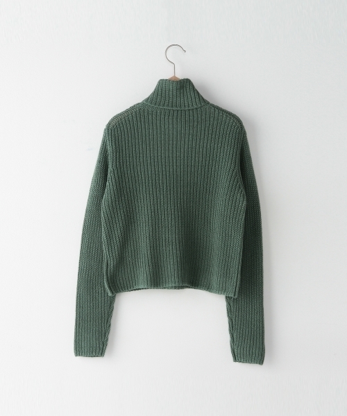 BEAUTY&YOUTH UNITED ARROWS(ビューティーアンドユースユナイテッドアローズ)の「<steven alan> COTTON LILY TURTLENECK/ニット ◆(ニット/セーター・レディース・グレー/レッド/ケリー・フリー)」の9枚目の写真