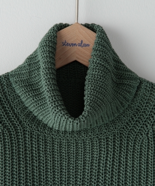 BEAUTY&YOUTH UNITED ARROWS(ビューティーアンドユースユナイテッドアローズ)の「<steven alan> COTTON LILY TURTLENECK/ニット ◆(ニット/セーター・レディース・グレー/レッド/ケリー・フリー)」の10枚目の写真