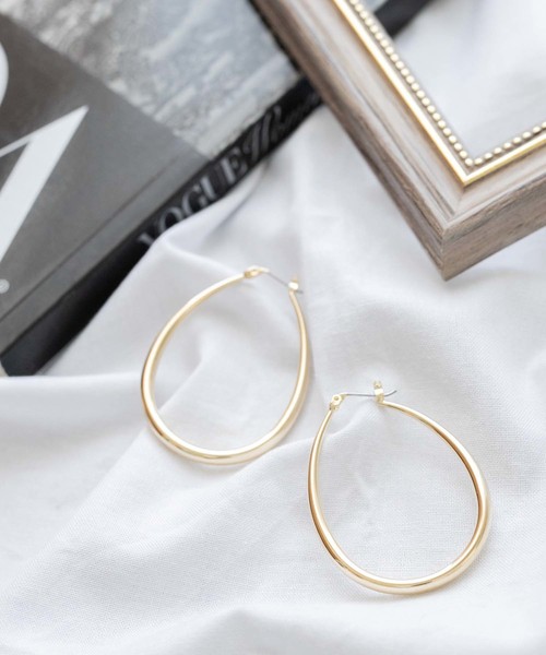 Edit Sheen（エディットシーン）の「オーバルフープピアス（ピアス（両耳用）・レディース・ゴールド/シルバー・FREE）」の7枚目の写真