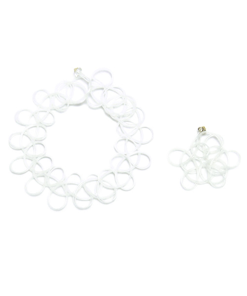 WEGO（ウィゴー）の「WEGO/タトゥブレスリング（ブレスレット・レディース・ブラック/ブルー/パープル/ライトパープル/イエロー/ピンク/ライトピンク/レッド/その他1/ホワイト・FREE）」の2枚目の写真