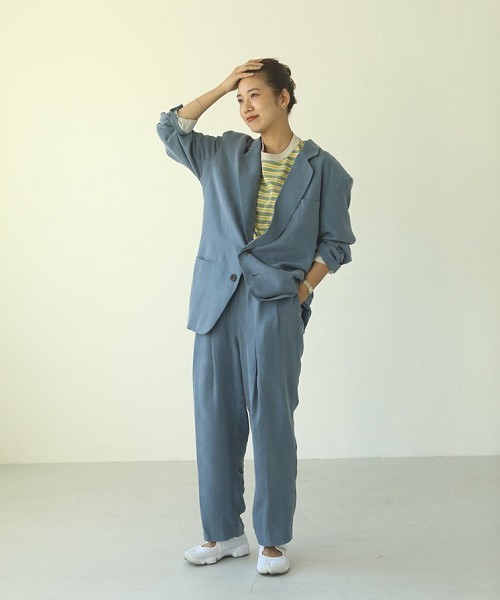 Vintageサテンオーバージャケットとサテンタックパンツ トゥデイフル TODAYFUL(トゥデイフル) / Life's online store（ライフズ