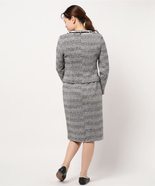 Fashion Letter（ファッションレター）の「入学式用2点セットアップ セレモニースーツ（スーツセット・レディース・ネイビー/グレー・M/L/XL）」の4枚目の写真