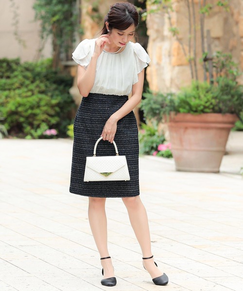 Fashion Letter（ファッションレター）の「入学式用2点セットアップ セレモニースーツ（スーツセット・レディース・ネイビー/グレー・M/L/XL）」の20枚目の写真