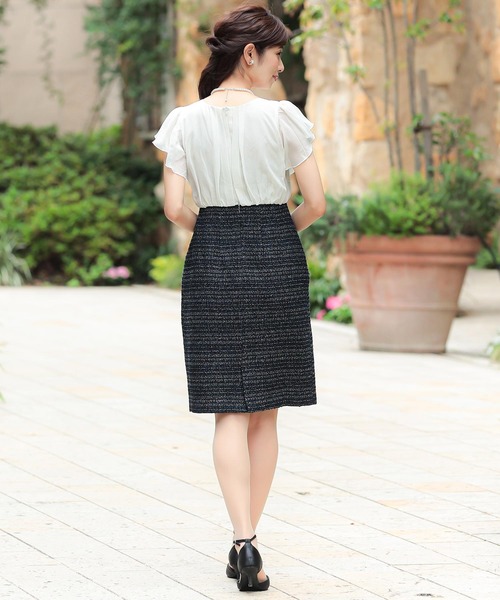 Fashion Letter（ファッションレター）の「入学式用2点セットアップ セレモニースーツ（スーツセット・レディース・ネイビー/グレー・M/L/XL）」の21枚目の写真