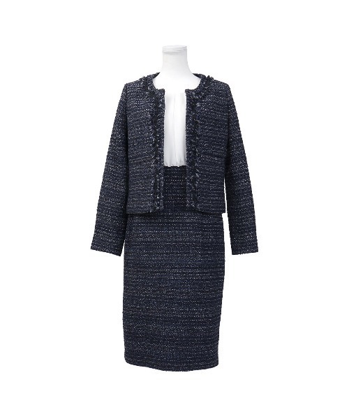 Fashion Letter（ファッションレター）の「入学式用2点セットアップ セレモニースーツ（スーツセット・レディース・ネイビー/グレー・M/L/XL）」の16枚目の写真