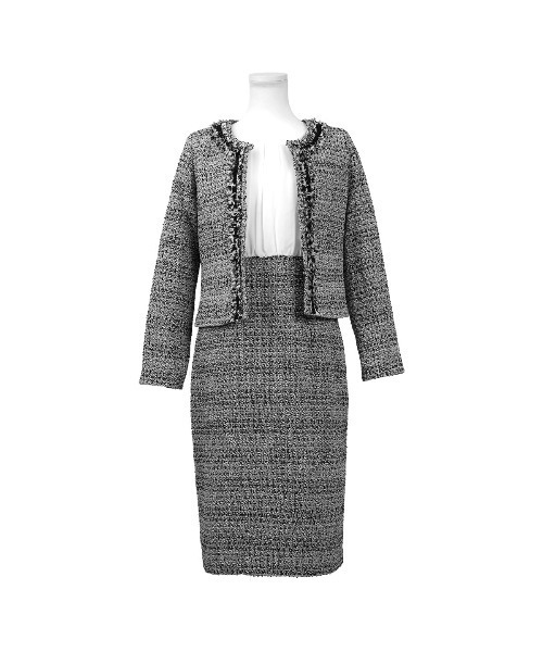 Fashion Letter（ファッションレター）の「入学式用2点セットアップ セレモニースーツ（スーツセット・レディース・ネイビー/グレー・M/L/XL）」の17枚目の写真