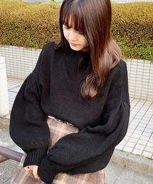 apres jour | ハイネックタック袖ニット【ZOZOTOWN限定アイテム】(ニット/セーター)