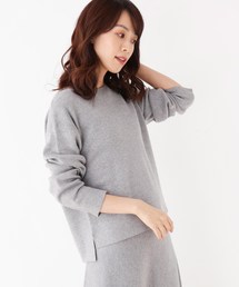 OPAQUE.CLIP（オペークドットクリップ）の「【洗える・34(SS) 42(LL)WEB限定サイズ】総針ボートネックプルオーバー（ニット/セーター）」