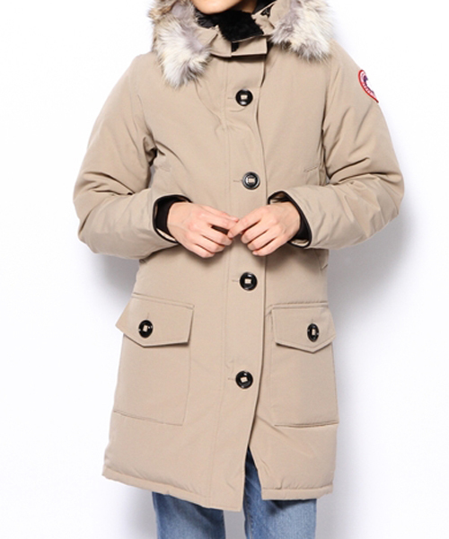 CIAOPANIC（チャオパニック）の「【2014 A/W CANADA GOOSE】BRONTE（ダウンジャケット/コート・レディース・ブラック/ベージュ/カーキ・MEDIUM/SMALL）」の3枚目の写真