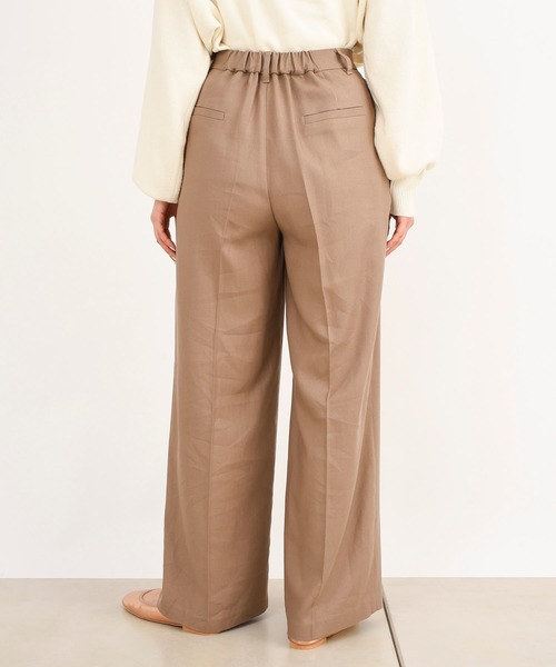 DouDou(ドゥドゥ)の「セットアップリネンツイルパンツ(その他パンツ・レディース・モカ/ラベンダー・38/36)」の10枚目の写真