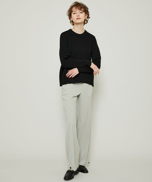 WRAPINKNOT(ラッピンノット)の「【WRAPINKNOT(ラッピンノット)】クルーネックニットプルオーバー WK19W-PO03(ニット/セーター・レディース・ホワイト/オフホワイト/レッド/ブラック・SMALL/0)」の20枚目の写真