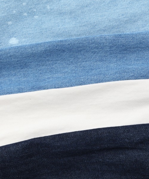 RAGEBLUE（レイジブルー）の「デニムジップブルゾン/866848（デニムジャケット・メンズ・ライトブルー/ネイビー/オフホワイト/ブルー・MEDIUM/LARGE）」の19枚目の写真