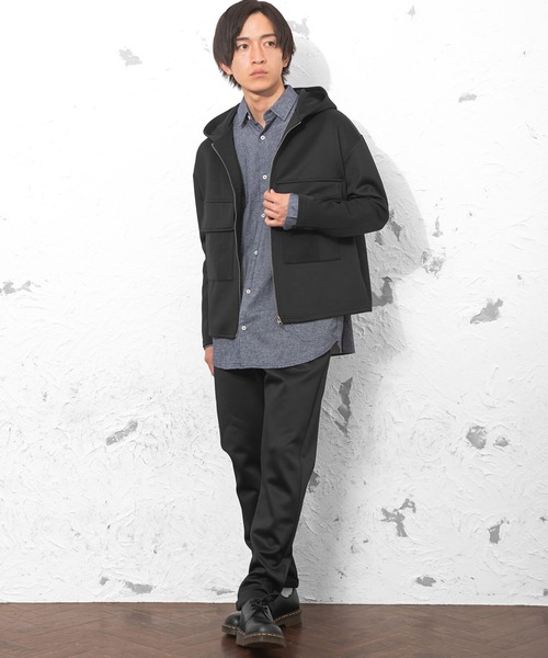 MinoriTY（マイノリティ）の「メンズストレッチポンチフルレングステーパードパンツ【セットアップ対象商品あり】（スラックス・メンズ・ブラック/グリーン/ライトブラウン/チャコール・M/L）」の13枚目の写真