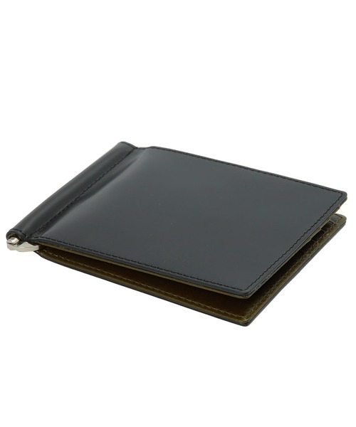 Otias（オティアス）の「オティアス Otias / コードバン調牛革バイカラーマネークリップ札入れ（札入れ/マネークリップ・メンズ・ブラック×イエロー/ブラック×ブルー/ブラック×グリーン/ブラック×レッド・FREE）」の13枚目の写真