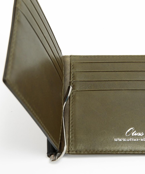 Otias（オティアス）の「オティアス Otias / コードバン調牛革バイカラーマネークリップ札入れ（札入れ/マネークリップ・メンズ・ブラック×イエロー/ブラック×ブルー/ブラック×グリーン/ブラック×レッド・FREE）」の16枚目の写真