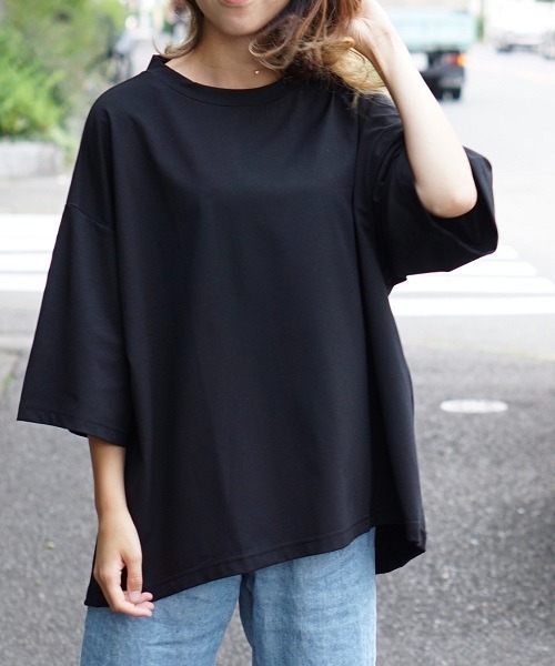 SUNNY SPORTS(サニースポーツ)の「SUNNY SPORTS / サニースポーツ FEEL FIT BIG CREW TEE(Tシャツ/カットソー)」|ブラック